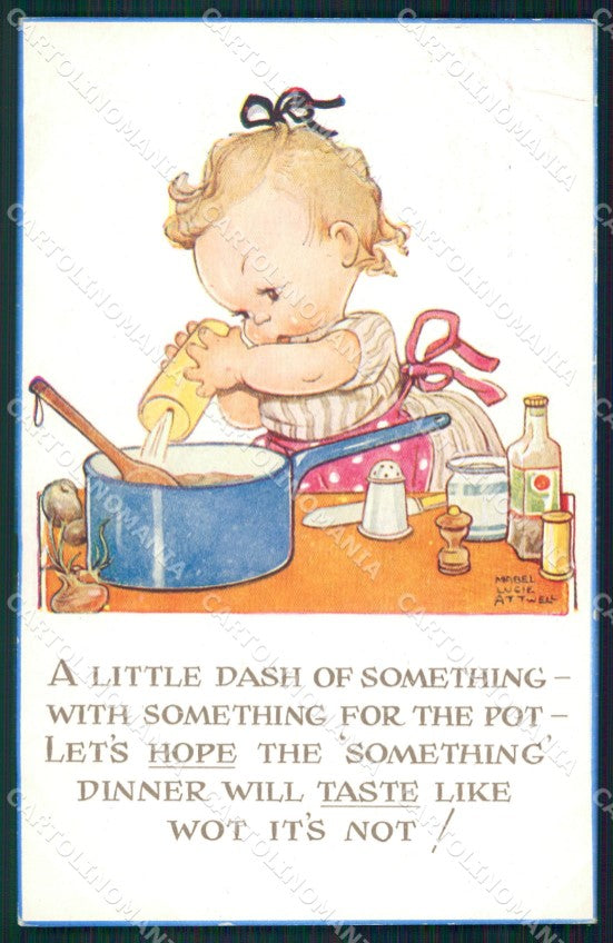 Mabel Lucie Attwell Valentine serie 1001 cartolina vintage postcard TC0417 – fronte