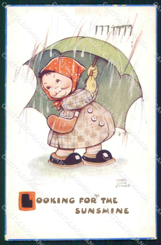 Mabel Lucie Attwell Valentine serie 1436 cartolina vintage postcard TC0426 – fronte