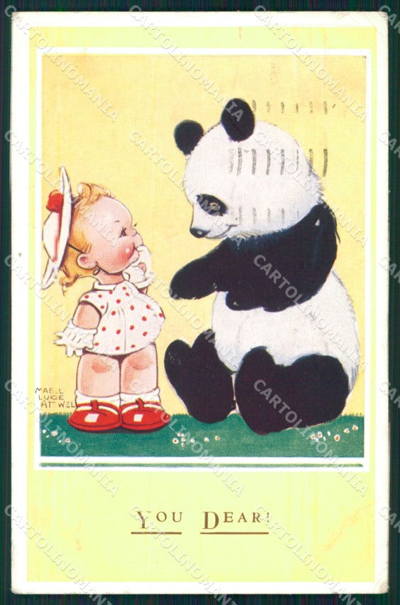 Mabel Lucie Attwell serie 4753 PIEGHINE SLIGHT CREASES cartolina postcard TC0428 – fronte