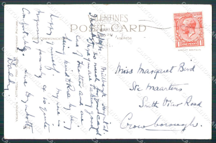 Mabel Lucie Attwell Valentine serie 954 cartolina vintage postcard TC0431 – retro