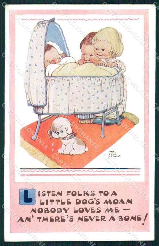 Mabel Lucie Attwell Valentine serie 5062 cartolina vintage postcard TC0442 – fronte