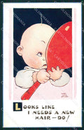 Mabel Lucie Attwell serie 5059 PIEGHINA SLIGHT CREASE cartolina postcard TC0445 – fronte