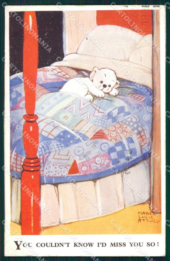 Mabel Lucie Attwell Valentine serie 3108 cartolina vintage postcard TC0448 – fronte