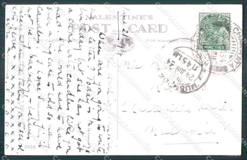 Mabel Lucie Attwell serie 2039 PIEGHINA SLIGHT CREASE cartolina postcard TC0452 – retro