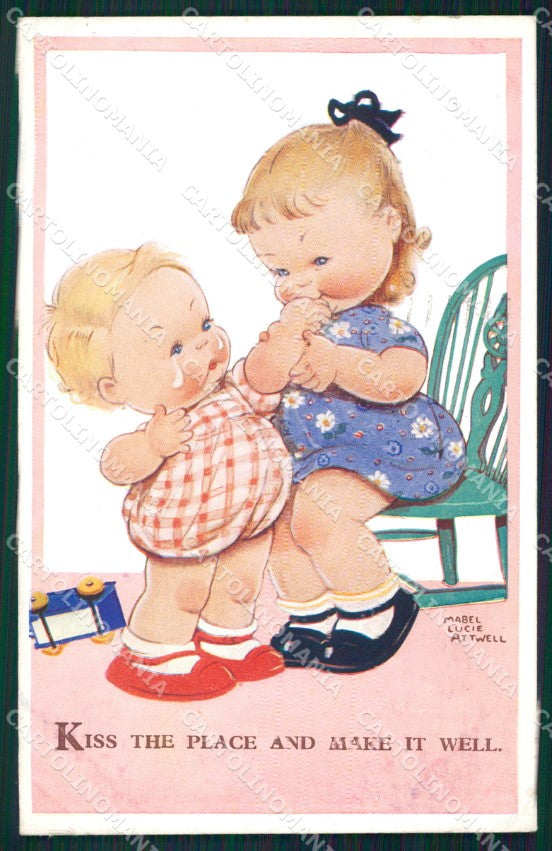 Mabel Lucie Attwell Valentine serie 3788 cartolina vintage postcard TC0462 – fronte