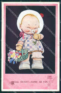 Mabel Lucie Attwell Valentine serie 3856 cartolina vintage postcard TC0476 – fronte