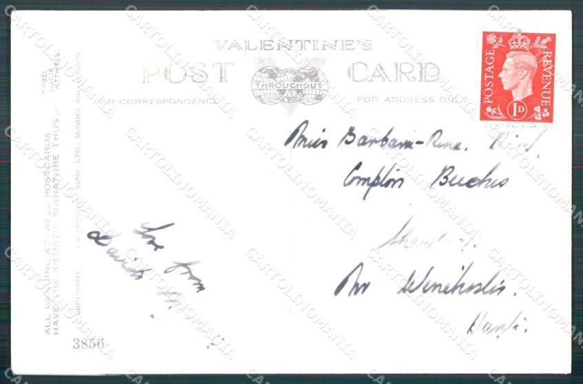 Mabel Lucie Attwell Valentine serie 3856 cartolina vintage postcard TC0476 – retro