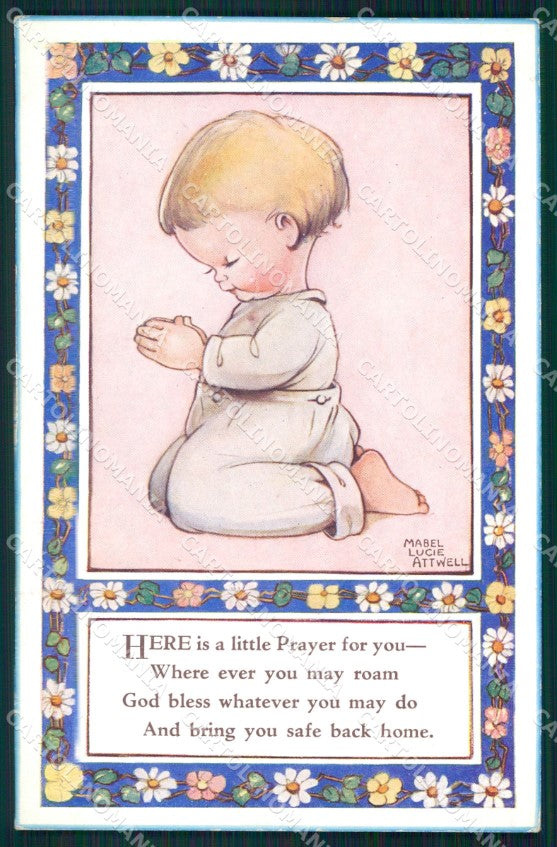 Mabel Lucie Attwell Valentine serie 534 cartolina vintage postcard TC0477 – fronte