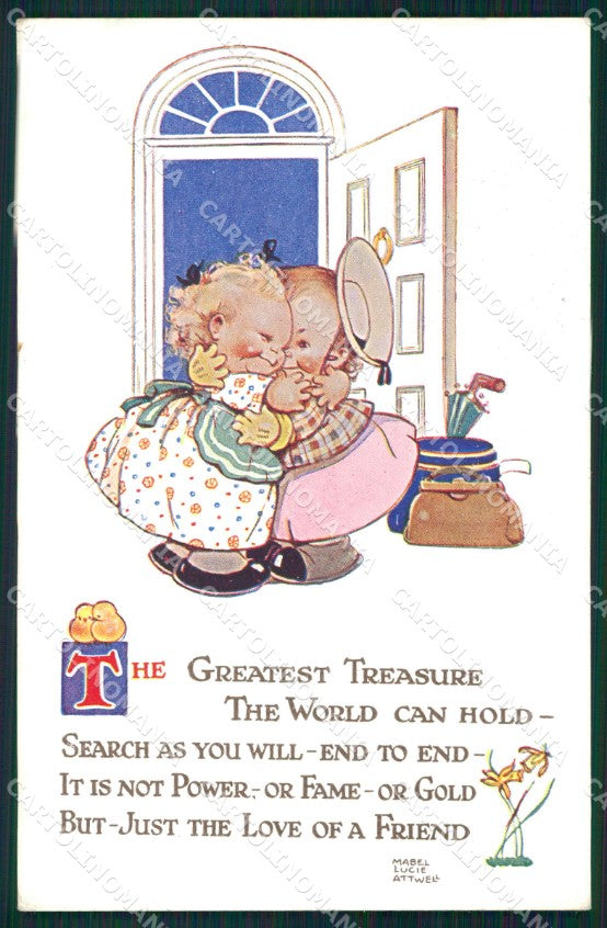 Mabel Lucie Attwell Valentine serie 570 cartolina vintage postcard TC0478 – fronte