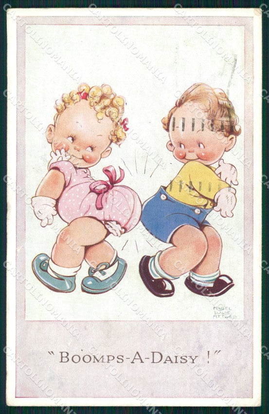 Mabel Lucie Attwell Valentine serie 4957 cartolina vintage postcard TC0479 – fronte