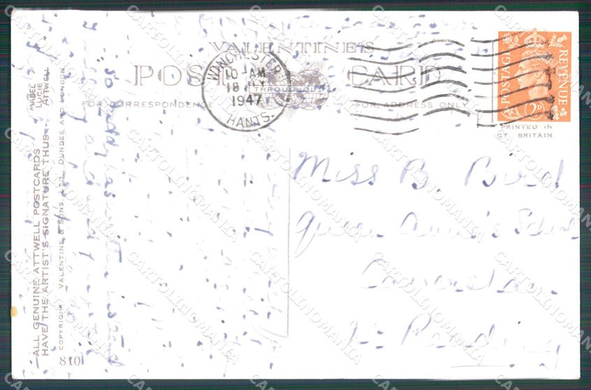 Mabel Lucie Attwell Valentine serie 810 cartolina vintage postcard TC0483 – retro