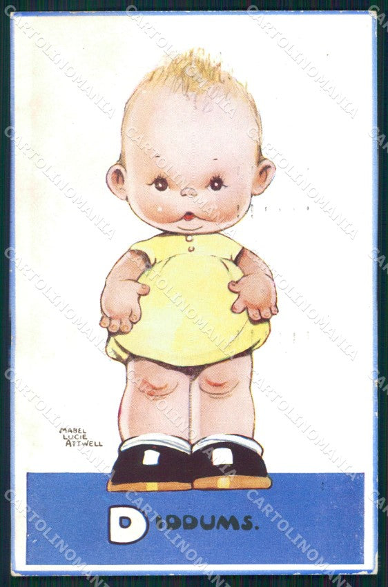 Mabel Lucie Attwell Valentine serie 1546 cartolina vintage postcard TC0487 – fronte