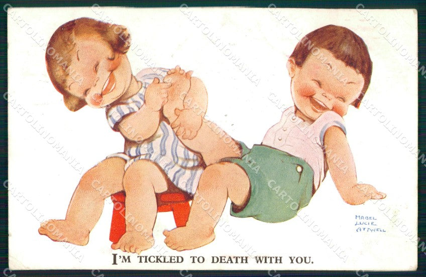 Mabel Lucie Attwell Valentine serie 3026 cartolina vintage postcard TC0490 – fronte