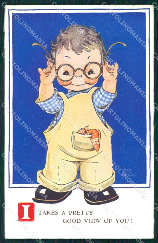 Mabel Lucie Attwell Valentine serie 879 cartolina vintage postcard TC0497 – fronte