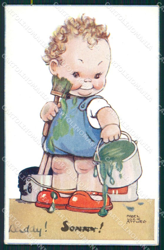 Mabel Lucie Attwell Valentine serie 1540 cartolina vintage postcard TC0500 – fronte
