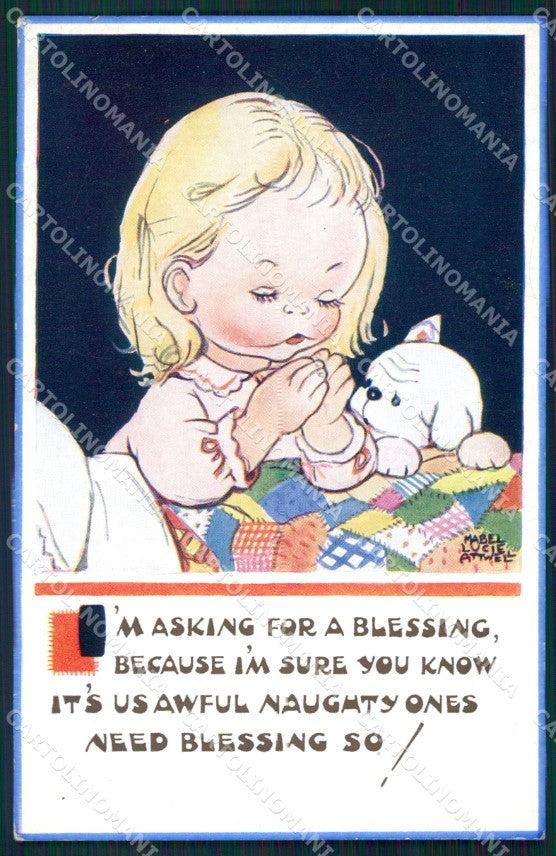 Mabel Lucie Attwell Valentine serie 5501 cartolina vintage postcard TC0511 – fronte