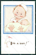 Mabel Lucie Attwell serie 1667 PIEGATA CREASED cartolina postcard TC0542 – fronte