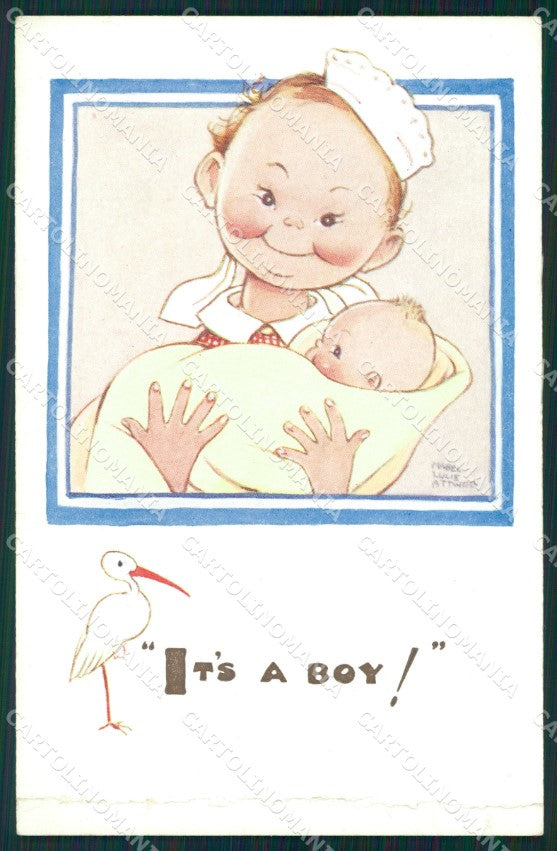 Mabel Lucie Attwell serie 1667 PIEGATA CREASED cartolina postcard TC0542 – fronte
