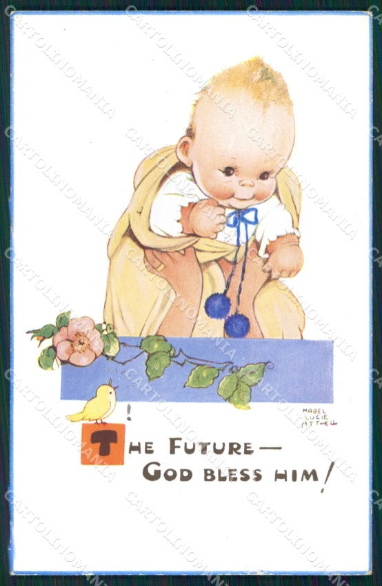 Mabel Lucie Attwell Valentine serie 1500 cartolina vintage postcard TC0543 – fronte