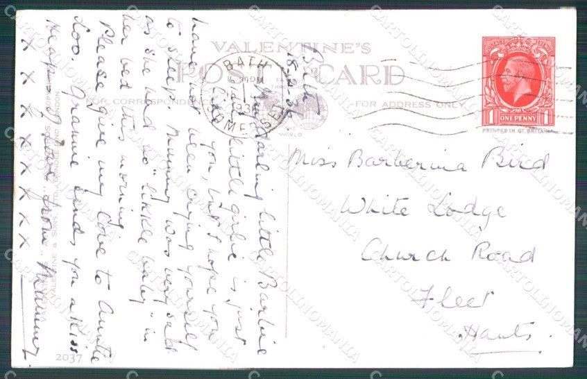 Mabel Lucie Attwell Valentine serie 2037 FORO HOLE cartolina postcard TC0559 – retro