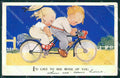 Mabel Lucie Attwell 3701 PIEGHE CREASES STRAPPINO LITTLE TEAR postcard TC0568 – fronte