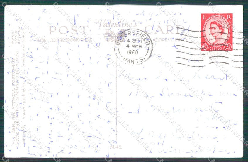 Mabel Lucie Attwell serie 5642 PIEGHINE SLIGHT CREASES cartolina postcard TC0573 – retro
