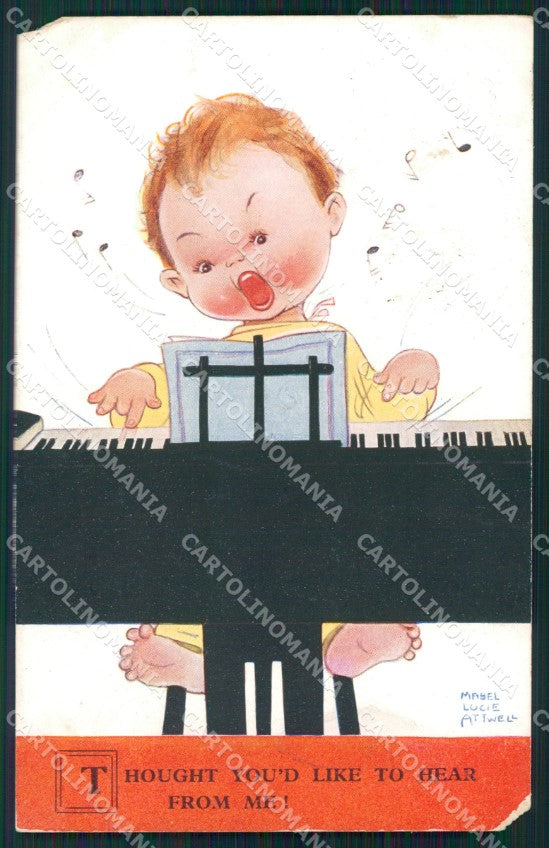 Mabel Lucie Attwell serie 2306 ANGOLI ROTTI BROKEN CORNERS postcard TC0576 – fronte