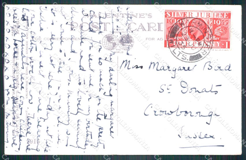 Mabel Lucie Attwell Valentine serie 2915 STRAPPINI cartolina postcard TC0578 – retro