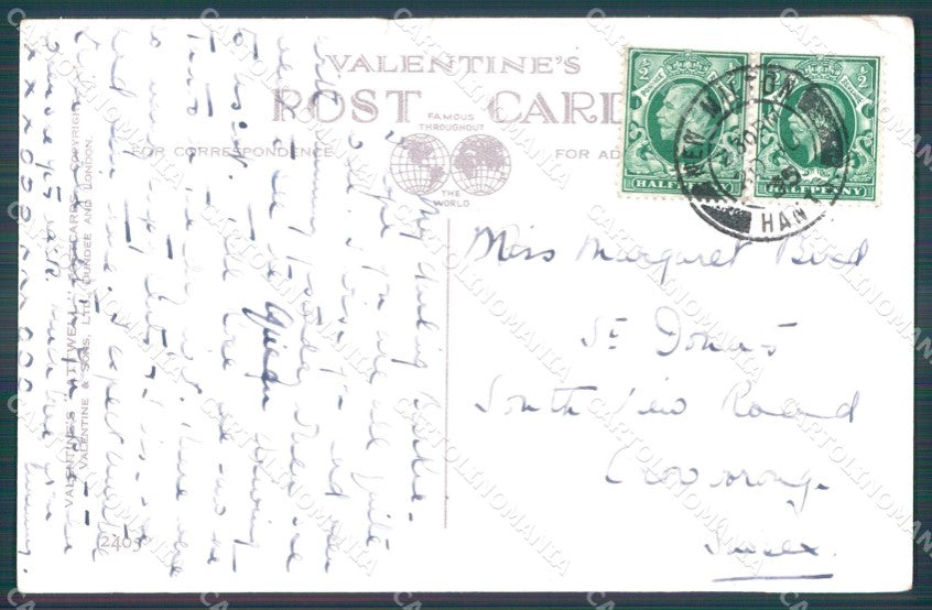 Mabel Lucie Attwell Valentine serie 2405 STRAPPINI cartolina postcard TC0580 – retro