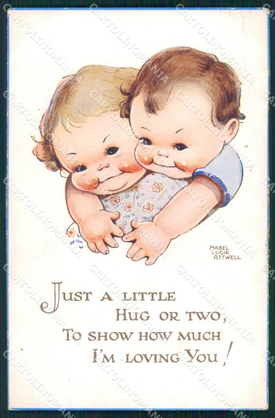 Mabel Lucie Attwell serie 874 PIEGHINE SLIGHT CREASES cartolina postcard TC0584 – fronte