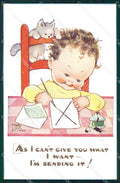 Mabel Lucie Attwell serie 1164 PIEGHINA SLIGHT CREASE cartolina postcard TC0587 – fronte