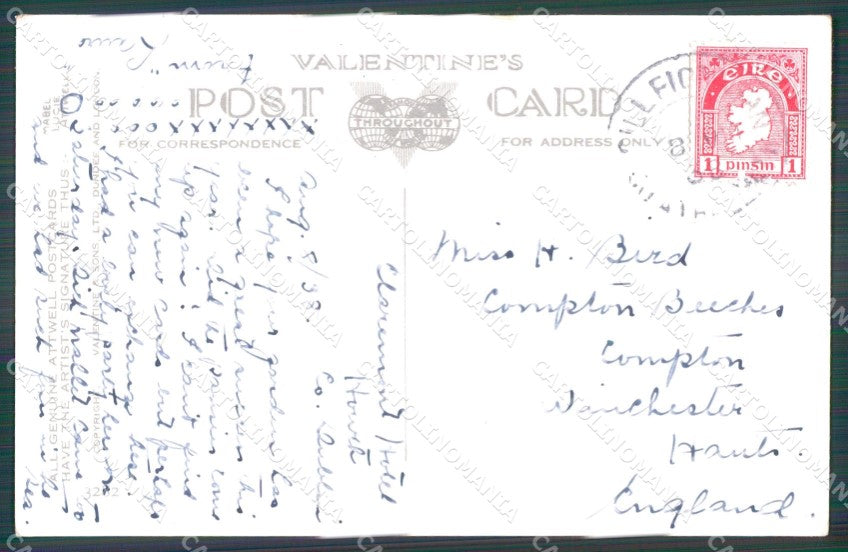 Mabel Lucie Attwell Valentine serie 3282 PIEGHE CREASES postcard TC0592 – retro