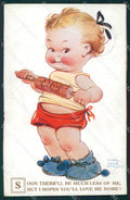 Mabel Lucie Attwell serie 1699 PIEGHINE SLIGHT CREASES cartolina postcard TC0594 – fronte