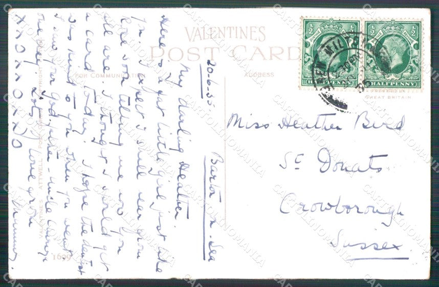 Mabel Lucie Attwell serie 1699 PIEGHINE SLIGHT CREASES cartolina postcard TC0594 – retro