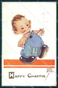 Mabel Lucie Attwell serie 1318 STRAPPO TEARED PIEGA CREASED postcard TC0597 – fronte