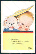 Mabel Lucie Attwell PIEGHINE SLIGHT CREASES cartolina postcard TC0610 – fronte