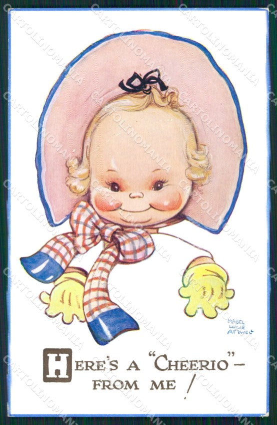 Mabel Lucie Attwell Valentine serie 999 FORO HOLE cartolina postcard TC0612 – fronte