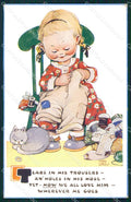 Mabel Lucie Attwell Valentine serie 1414 cartolina vintage postcard TC0615 – fronte