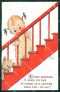 Mabel Lucie Attwell Valentine 1588 PIEGHE CREASES cartolina postcard TC0625 – fronte