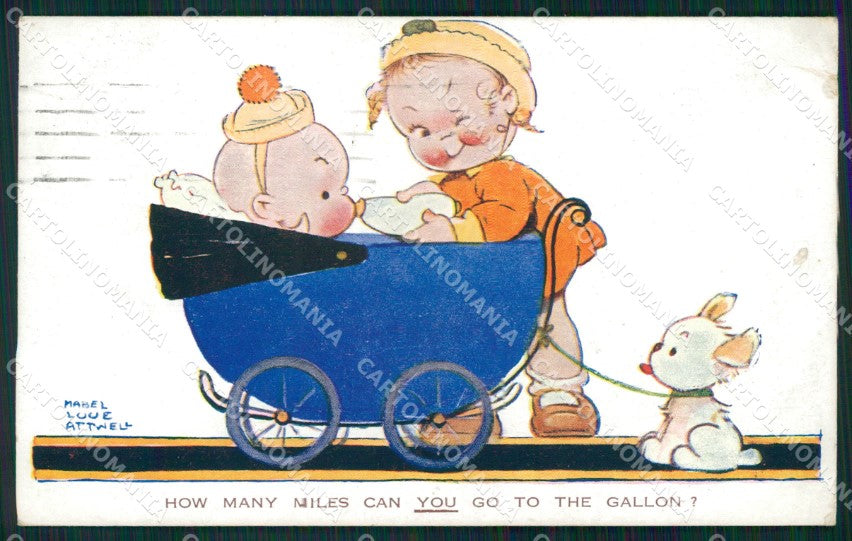 Mabel Lucie Attwell serie 1399 PIEGHINE SLIGHT CREASES cartolina postcard TC0644 – fronte