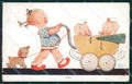 Mabel Lucie Attwell serie 958 PIEGHINE SLIGHT CREASES cartolina postcard TC0645 – fronte