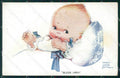 Mabel Attwell 1091 PIEGHINE SLIGHT CREASES STRAPPINO LITTLE TEAR postcard TC0651 – fronte