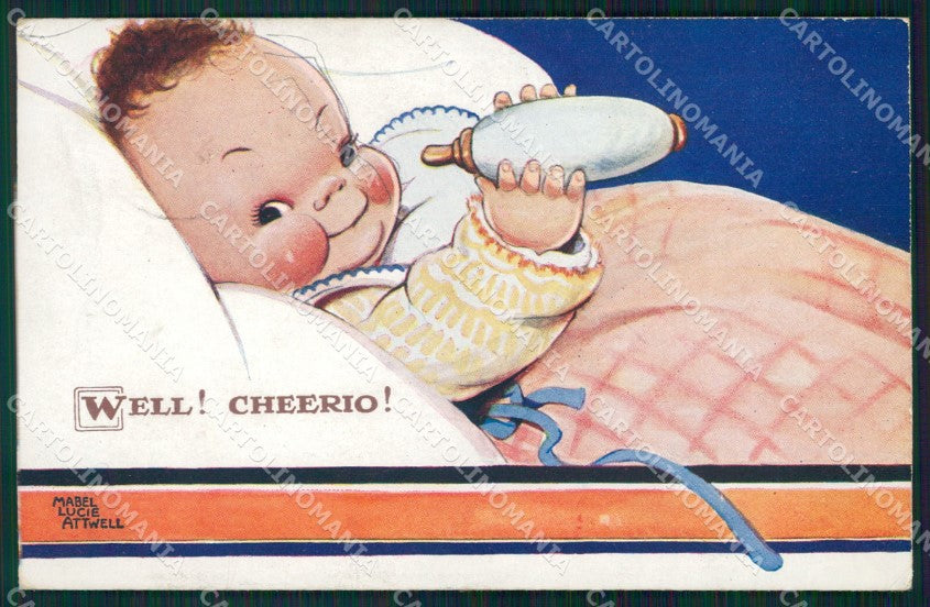 Mabel Lucie Attwell Valentine serie 1584 FORO HOLE cartolina postcard TC0653 – fronte