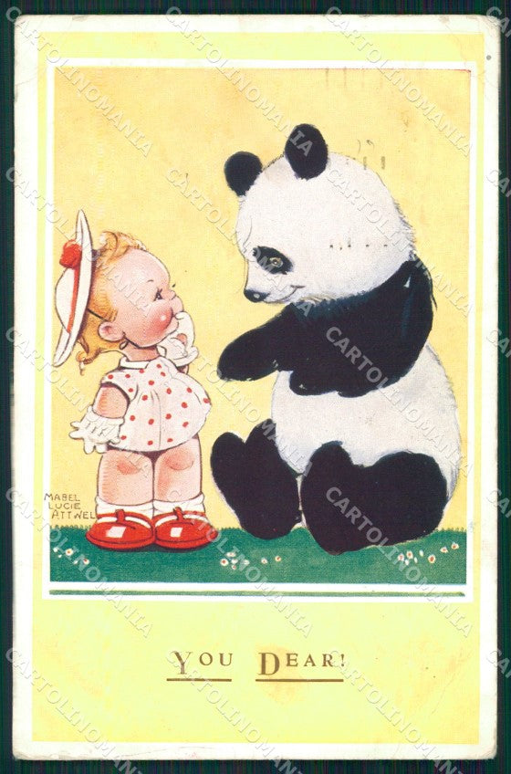 Mabel Lucie Attwell serie 4753 PIEGHINE SLIGHT CREASES cartolina postcard TC0657 – fronte