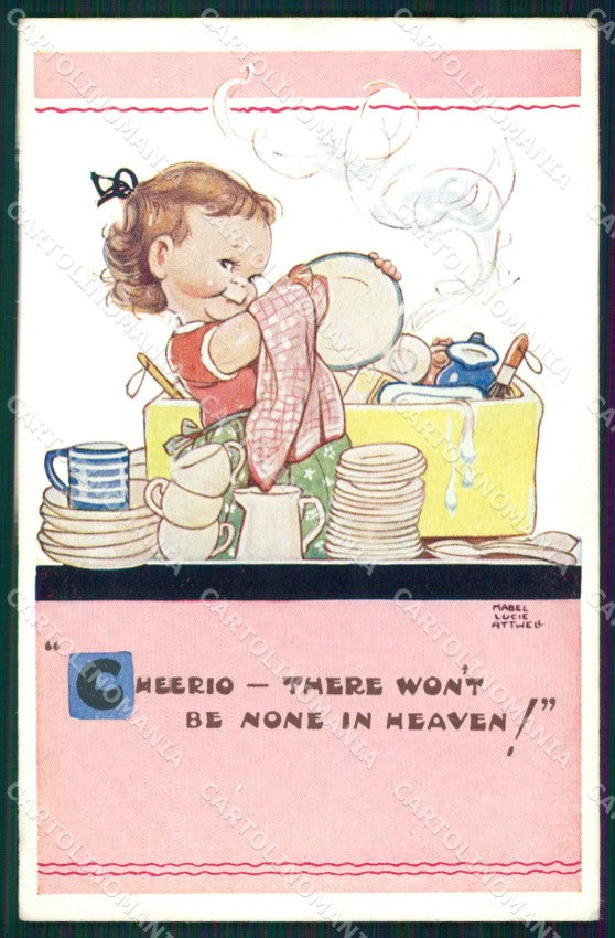 Mabel Lucie Attwell Valentine serie 1661 cartolina vintage postcard TC0659 – fronte