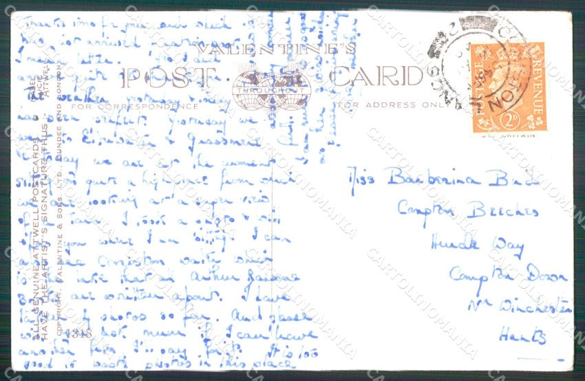 Mabel Lucie Attwell serie 1318 PIEGHINE SLIGHT CREASES cartolina postcard TC0660 – retro