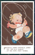 Mabel Lucie Attwell serie 3702 PIEGHINA SLIGHT CREASE cartolina postcard TC0668 – fronte