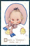 Mabel Lucie Attwell serie 999 PIEGHINA SLIGHT CREASE ABRASA postcard TC0670 – fronte