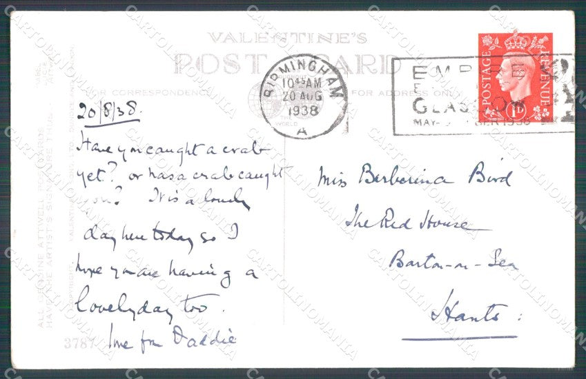 Mabel Lucie Attwell Valentine serie 3787 PIEGHINE SLIGHT CREASES postcard TC0679 – retro