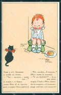 Mabel Lucie Attwell Glaxo Advertising RETRO BIANCO cartolina postcard TC0689 – fronte
